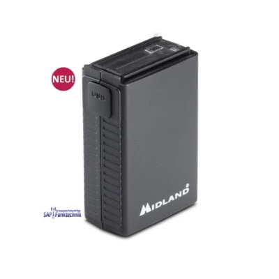 Midland Lithium Akku 2800 mAh mit USB-C Ladebuchse für Alan 42 DS