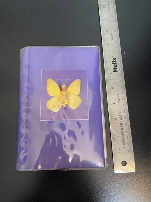 Anne Geddes Purple Photo Album Baby 24 pictures Book Yellow Butterfly - Image 1 of 2