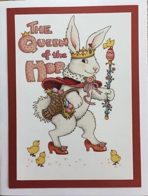 Mary Engelbreit Handmade Greeting Card-The Queen Of The Hop - Image 1 of 3