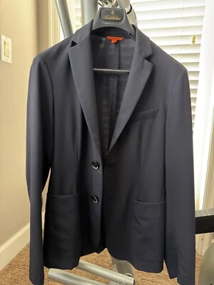 Куртка шерстяная блейзер Barena Venezia темно-синяя размер 46 - Изображение 1 из 4