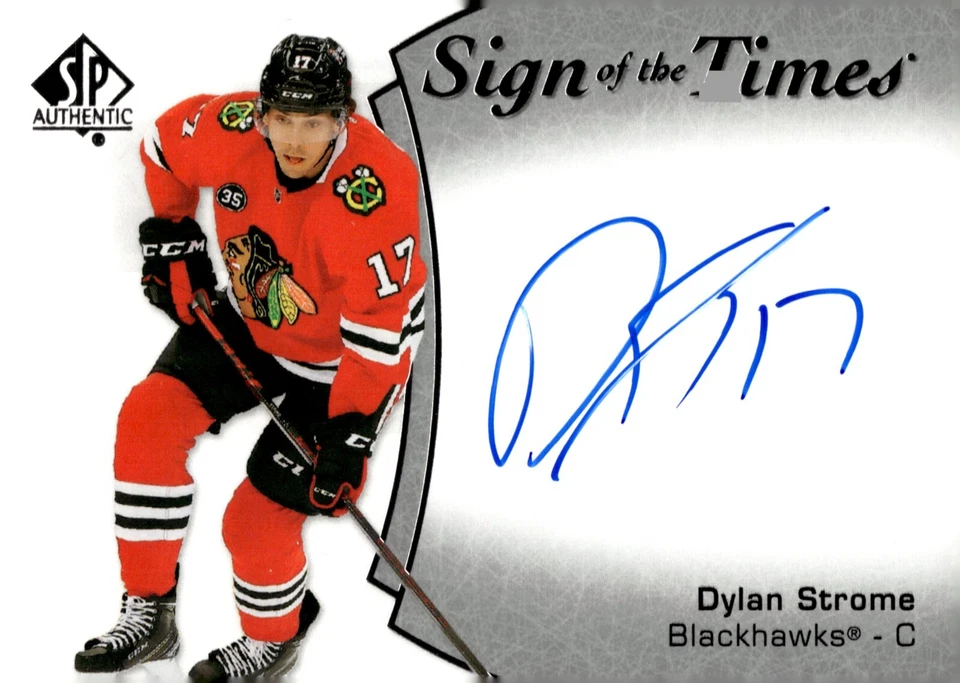 Dylan Strome - 2021-22 Upper Deck SP Authentic Sign Of The Times Card #SOTT-DS - Image 1 of 2