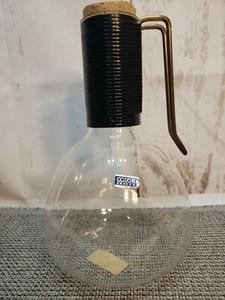 Vtg Colony Crystal Pyrex Glass Wine Tea Coffee Carafe Beverage Server w/Cork - Picture 1 of 8