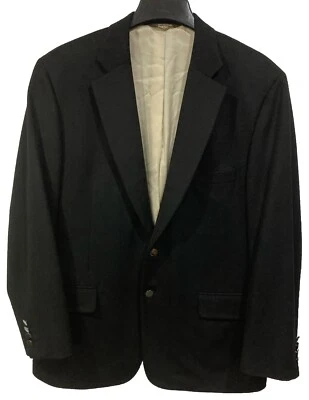 Paul Stuart 100% Cashmere Black Blazer 44 Regular Made in Italy - Image 1 of 4