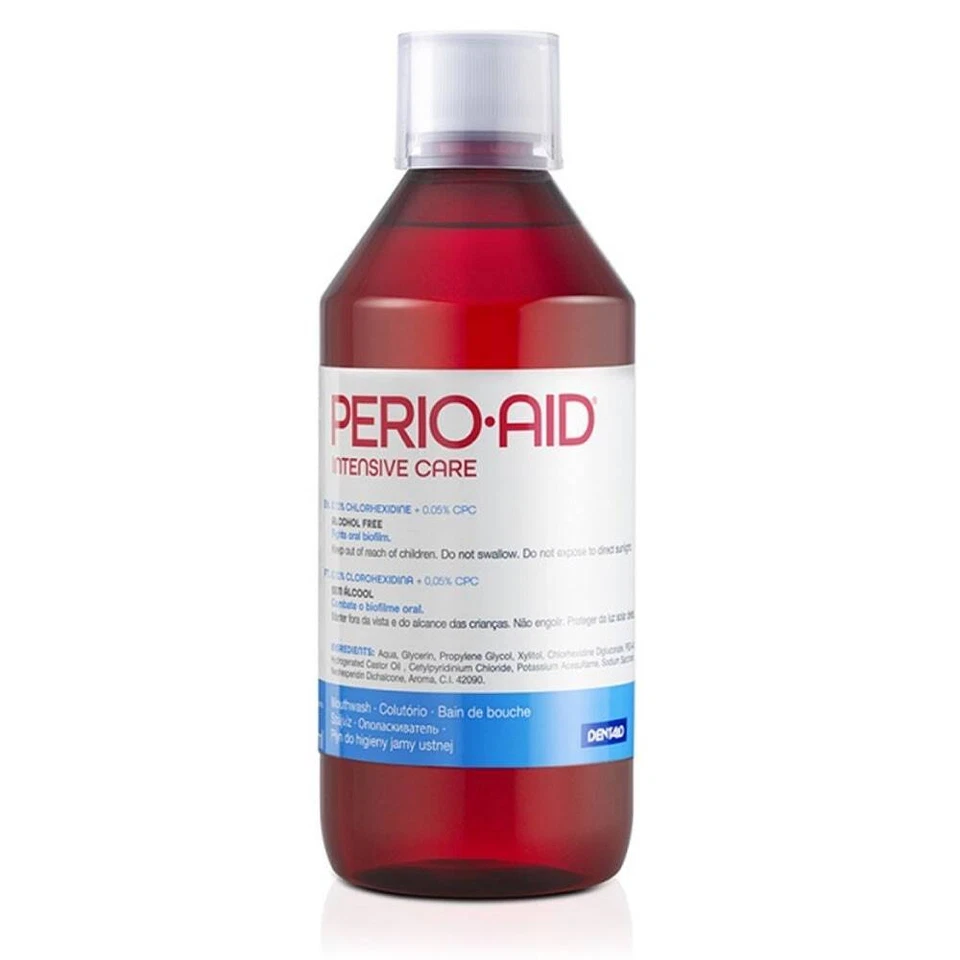 Perio Aid Intensive Care Collutorio 0,12% Clorexidina Senza Alcool, 500ml - Immagine 1 di 1