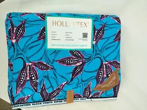Fabric African Printed Multicolors 100% Cotton-Sold per the Yard - Picture 1 of 5
