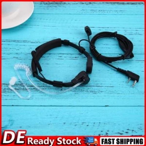 Robustes In-Ear-Ohrhörer-Headset, 2-poliges verdecktes PTT-Kehlkopfmikrofon für  - Zdjęcie 1 z 6