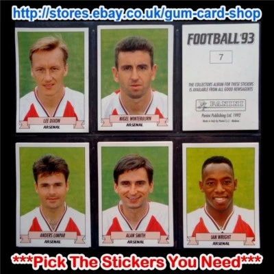 PANINI FOOTBALL 93  (STICKERS 1 TO 99) *PICK THE STICKERS YOU NEED* - Image 1 of 4