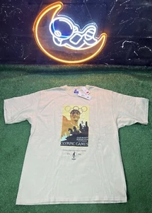 NWT Champion Vintage 1996 Atlanta Olympics Tan T-shirt Size XL Graphic Print - Picture 1 of 5