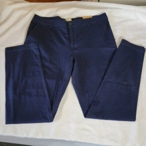 NEU G.H. Bass Größe 10 Larson Chinohose Kadett marineblau spitz zulaufendes Bein Büro Relax neu mit Etikett - Bild 1 von 9