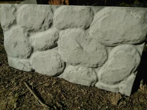 Plastic Concrete River Rock Mold 23 3/8" x 12" x 2 1/2" Thick - Picture 1 of 5