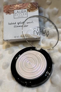 LAURA GELLER Baked Gelator Swirl Illuminator Highlighter Compact in Diamond Dust - Picture 1 of 2