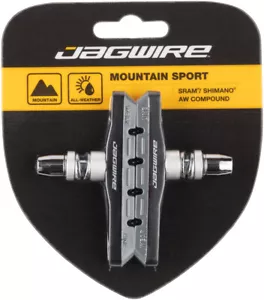 Jagwire Mountain Sport Brake Pads Threaded Post Gray - Picture 1 of 1