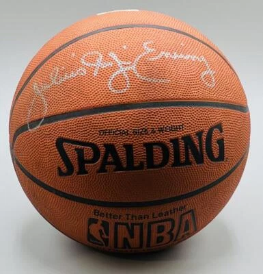 Julius Erving Autograph Signed NBA Basketball JSA Authentic - Image 1 of 3