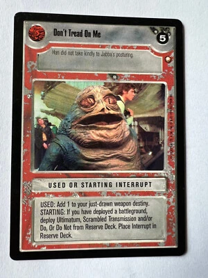 Star Wars CCG Special Edition Don't Tread On Me SWCCG SE - Image 1 of 2