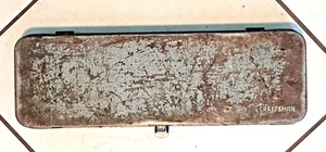 SCATOLA PORTA ATTREZZI ARTIGIANALE METALLO 16" X 5" X 1-3/4" *VUOTA *VINTAGE* - Foto 1 di 9