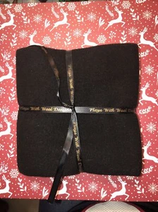 Black Wool Fabric 30” X 30” - Picture 1 of 1