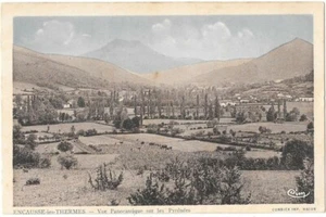 Encausse-les-Thermes 31 Vue sur les Pyrénées CPA colorisée écrite non daté - Imagen 1 de 2