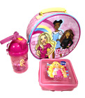 Disney Barbie Kids Lunch Bag / Drink Bottle And Sandwich Box Kit