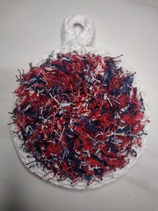 HANDMADE Crocheted Scrubby - Patriotic Kitchen Doublesided - Picture 1 of 2