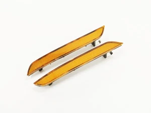 Amber Lens Front Bumper Side Reflectors For BMW 08-14 E71 X6 10-13 X5M - Foto 1 di 2