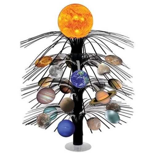Solar System Cascade Centerpiece 18" Foil Solar System Space Party Decoration - Image 1 of 1