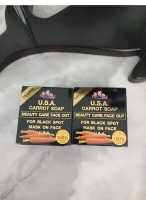 2X Original K Brother USA Carrot Soap For Black Spot Whitening Spot Remover