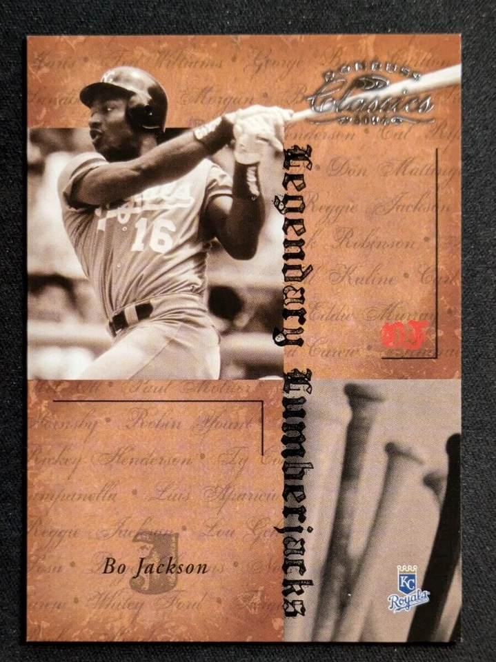 2004 Donruss Classics - Legendary Lumberjacks #LB-10 Bo Jackson /1000 - Image 1 of 2