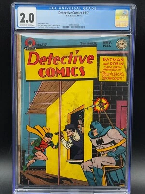 Detective Comics #117 CGC 2.0 - 1946 Edad de Oro (Batman, Robin) Foto 1 de 4