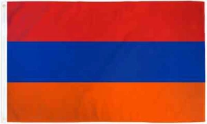 Armenia 3x5ft Poly Bandiera Internazionale Armeno Paese Bandiera dell'Armenia - Foto 1 di 3