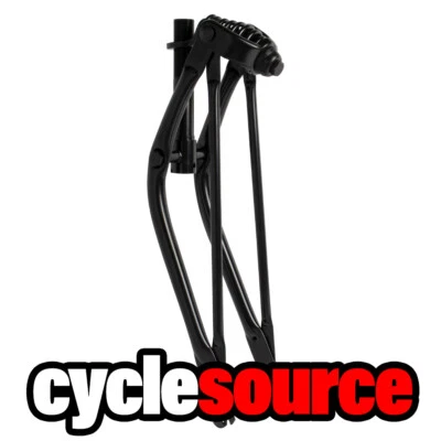 LOW RIDER CLASSIC 20" STEEL STRAIGHT SPRING FORK 1" INCH ALL BLACK - Image 1 of 2