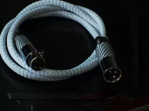 Cavo audio coassiale digitale 1,5 m HI-End 5N bilanciamento argento rodio XLR AES 110 ohm - Foto 1 di 6