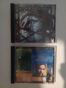 Jackson Browne Lot LIVES IN THE BALANCE + WORLD IN MOTION - Bild 1 von 4
