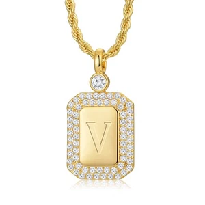 Mothers Day Gift Gold Initial Necklaces for Women, Letter Necklace for Her Bi... - Picture 1 of 6
