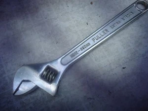 Fuller, No.12 adjustable wrench extra strong, chrome vanadium_____________E-42 - Picture 1 of 3