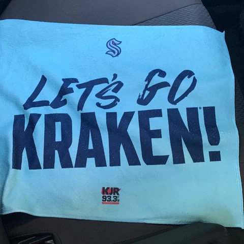 SEATTLE KRAKEN v Dallas Stars Round 2 Game 6 Rally Towel Lets Go Playoffs Cover