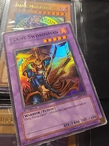 Yugioh Flame Swordsman LOB-003 1st Edition North American - Picture 1 of 5