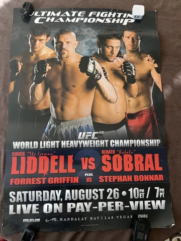 UFC 62 poster Pride FC Rare Chuck Liddell Stephan Bonnar Forest Griffin TUF card Cover