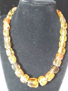 Jay King DTR Mine Finds Genuine Amber Chunky Necklace 22" Inches Long - Picture 1 of 10