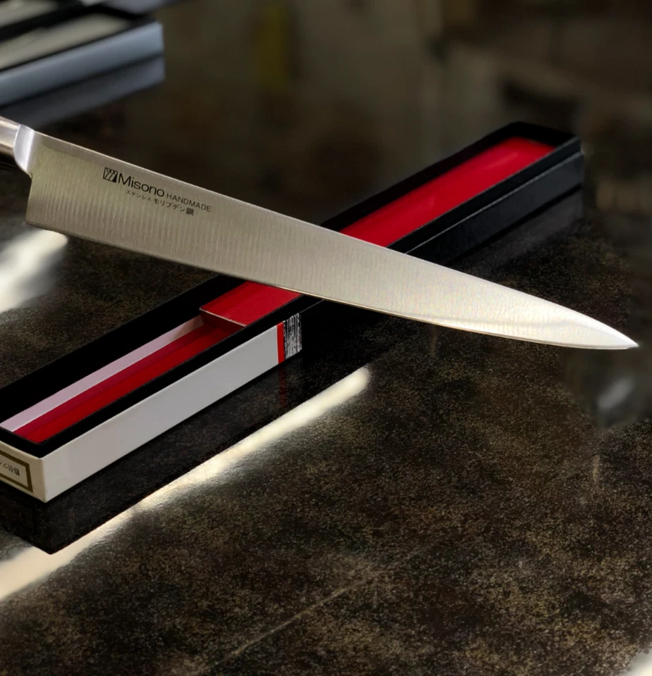 Misono: Cuchillo Sujihiki de acero al molibdeno 270 mm para diestros Foto 1 de 4