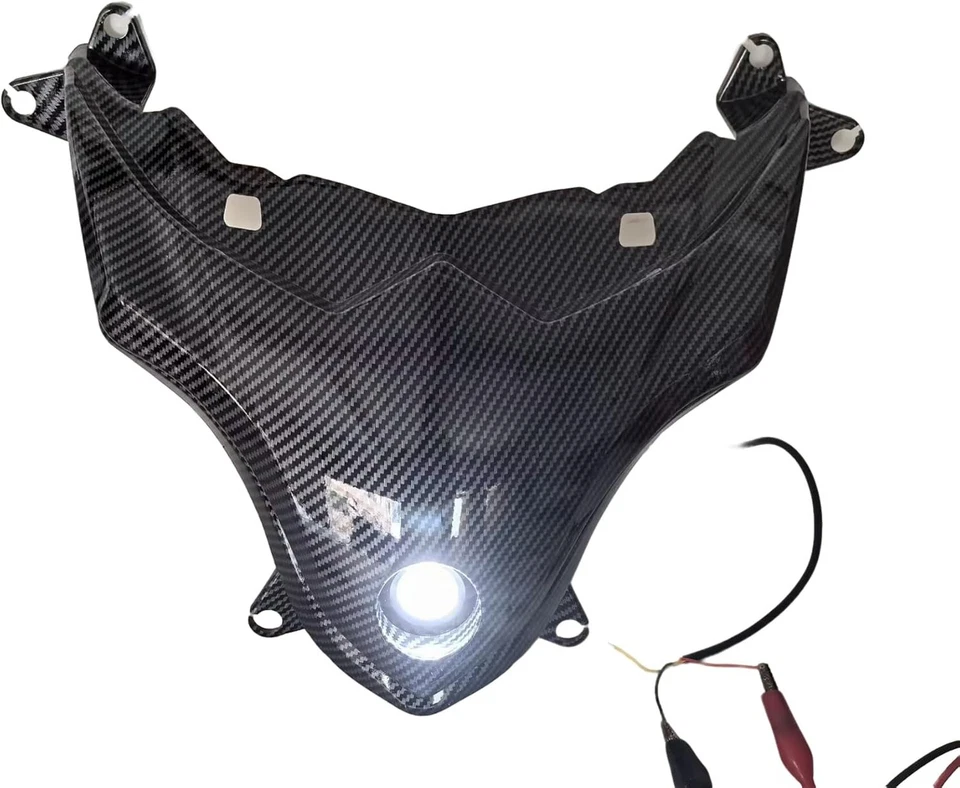 Carbon Fiber Look Front Sport Version Headlight Lamp Compatible With GSXR1000 - Image 1 of 4