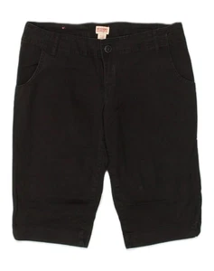 MOSSIMO Womens Chino Shorts W32 Large Black Cotton AF50 - Picture 1 of 3
