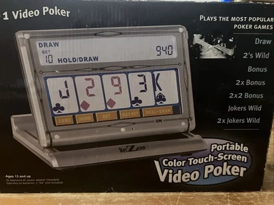 RecZone 7 in 1 Table Top Poker Portable Color Large Touch Screen Sound Tested - Image 1 of 4