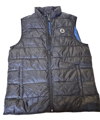 Abercrombie & Fitch Mens Packable Puffer Vest M Navy Primaloft Water Resistant - Image 1 of 4