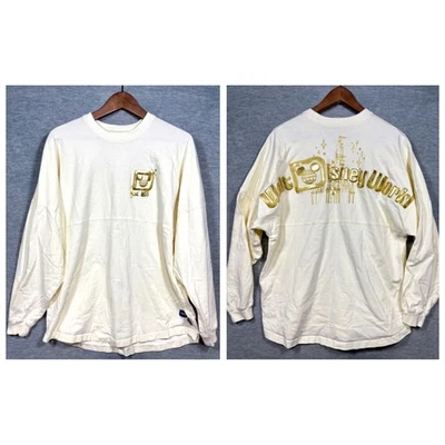 Camiseta Disney Spirit Walt Disney World Manga Larga Crema Dorado L Foto 1 de 4