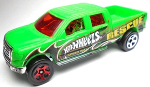 Camioneta pickup Ford F-150 2014 Hot Wheels HW 2009 verde rescate diecast 3 1/4" - Imagen 1 de 6
