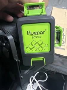Huepar 3D 360 Cross Line Self leveling Laser Level Green Beam with Type-C port - Picture 1 of 4