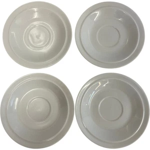 Denby White Saucer Set Dishwasher Safe Microwave Safe Freezer Safe - Picture 1 of 11