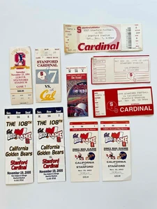 Stanford Cardinal Vintage Lot 10 Ticket Stubs 1991-2007 Big Game vs Cal Stadium - Picture 1 of 2