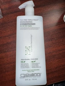 Giovanni Tea Tree Triple Treat Conditioner 24 flüssige Unzen vegan tierversuchsfrei - Bild 1 von 4
