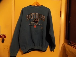 Vintage Rare Carolina Panthers Sweatshirt Unisex , Blue, Very Nice, XL - Picture 1 of 6